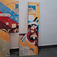 stampa quadro di V. Kandinsky su pannello in legno