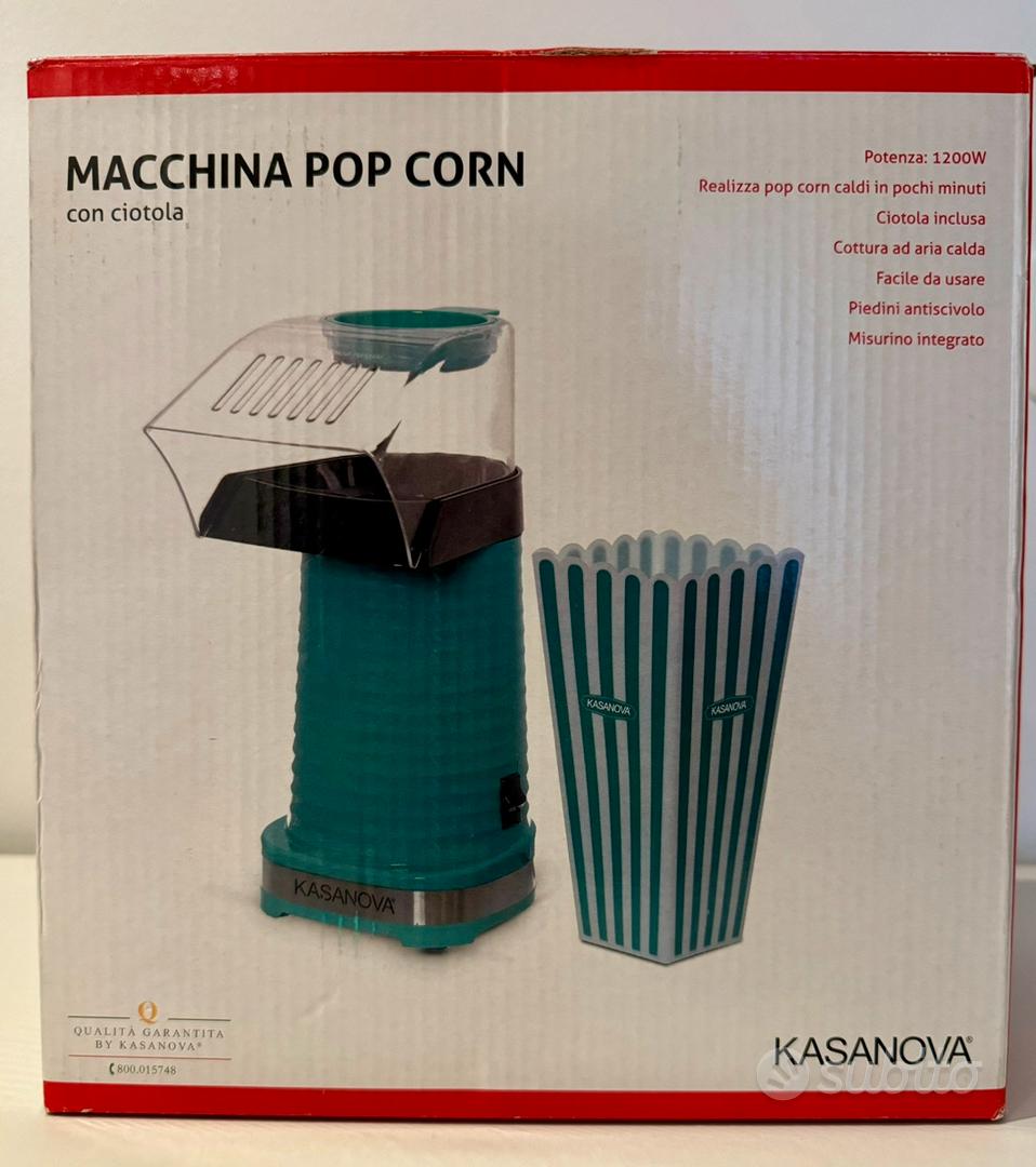 🍿Macchina Pop corn con ciotola a soli - Kasanova Rossano