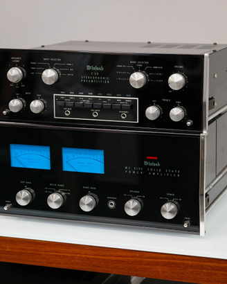 MC INTOSH C28 PREAMP E MC2105 AMP - 220 VOLT