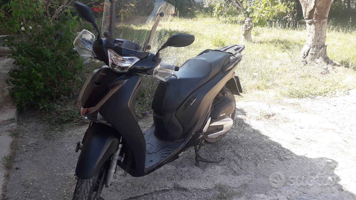Honda Scoopy Sh 2019 Nero Opaco WINDSCHILD TRAFIC PUIG FUR HONDA