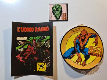 Uomo Ragno adesivi, tatuaggi anni 80 - 90