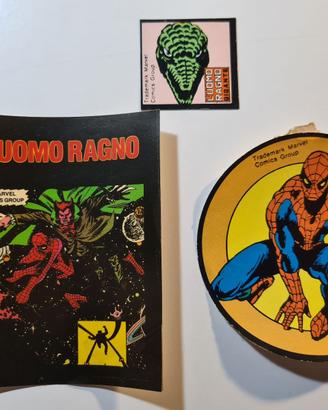 Uomo Ragno adesivi, tatuaggi anni 80 - 90