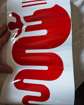 adesivo biscione rosso per cofano alfa romeo Giuli