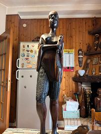 Statua etnica”Musicista/Cacciatore “