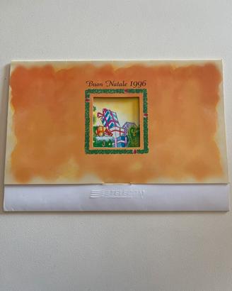 Folder schede telefoni he telecom”BUON NATALE 1996