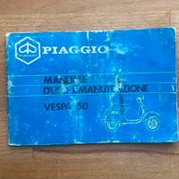 Manuale uso e Manutenzione vespa 50