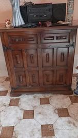 LETTO CONTENITORE IN LEGNO MASSELLO