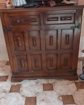 LETTO CONTENITORE IN LEGNO MASSELLO