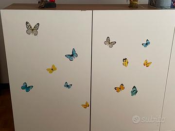 Armadietti portaoggetti Ikea bianchi