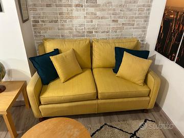 Divano giallo 2 posti