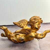 Scultura Putto alato angioletto