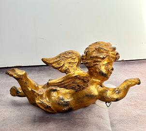 Scultura Putto alato angioletto