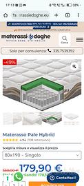 materasso pale hybrid