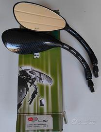 coppia specchietti carbon look