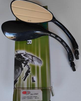 coppia specchietti carbon look