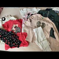 Lotto vestiti bambina 6/7 anni.