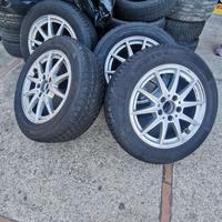 SET 4 CERCHI LEGA + 4 GOMME MERCEDES 205/60/16