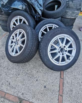 SET 4 CERCHI LEGA + 4 GOMME MERCEDES 205/60/16