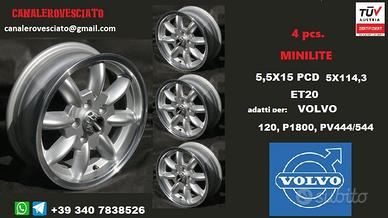 Cerchi minilite 5,5x15 5x114 et20 volvo