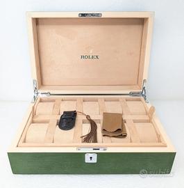 Rolex box watch 10 slot scatola porta orologi legn