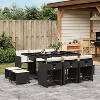 Set da Pranzo da Giardino 11 pz con Cuscini