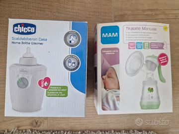 scaldabiberon elettrico Chicco e tiralatte Mam