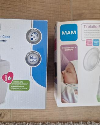 scaldabiberon elettrico Chicco e tiralatte Mam