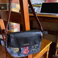  Disegual , tracolla jeans e similpelle