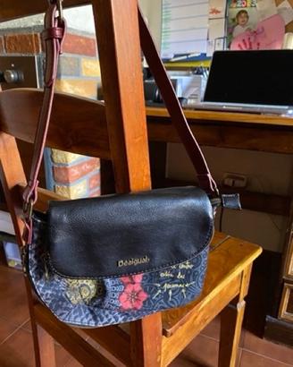 Disegual , tracolla jeans e similpelle