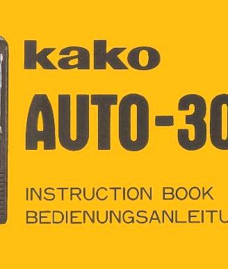 FLASH ELETTRONICO VINTAGE KAKO 3000 AUTO STROBE NW