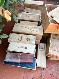 Scatole per vino in legno