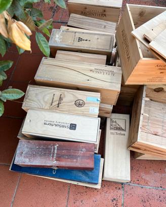 Scatole per vino in legno