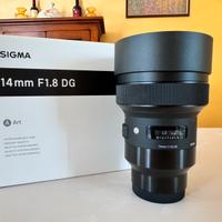 Sigma 14mm f1.8 DG Art attacco Sony E-mount