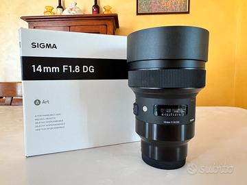 Sigma 14mm f1.8 DG Art attacco Sony E-mount