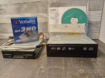 Kit Floppy 3.5 + Masterizzatore DVD USB Win 11