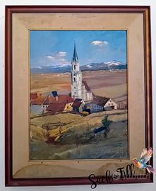 Quadro chiesa tirolese anno 1918