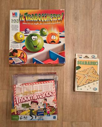 3 giochi: Indomimando, Scarabeo e Trabocchetto