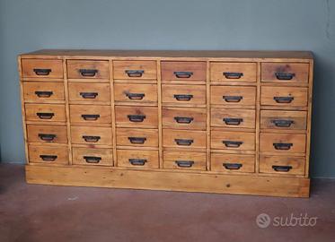 VECCHIA CASSETTIERA INDUSTRIALE RESTAURATA