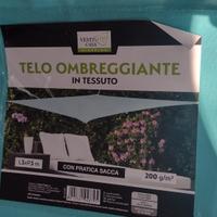 telo ombreggiante 3x3mt Azzurro nuovo