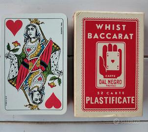 Mazzo Carte DAL NEGRO 1958 Whist Baccarat+Scatola