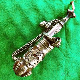 Tre Antiche Pipe, inserti in Argento