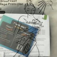 Protezione impermeabile per gesso braccio o ferita