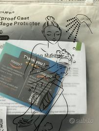 Protezione impermeabile per gesso braccio o ferita