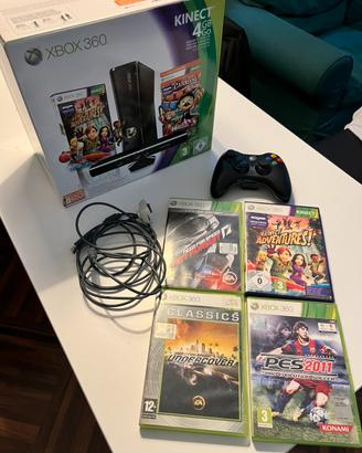 Xbox 360 Slim 4GB + Kinect + 4 giochi – Come nuova