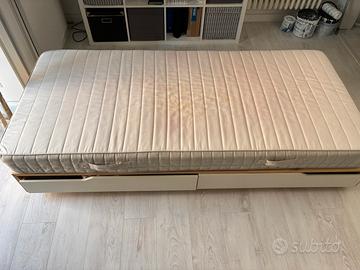 letto singolo con cassetti