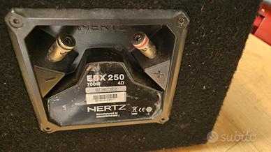hertz subwoofer ebx 250