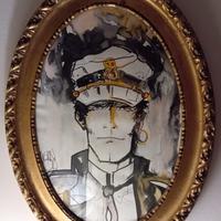 quadro originale corto maltese firmato 