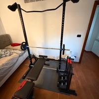 HOME GYM PALESTRA COMPLETA - rack, panca, pesi