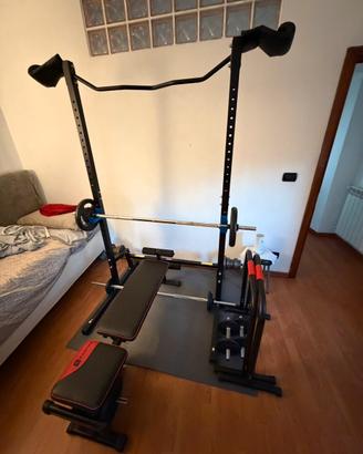 HOME GYM PALESTRA COMPLETA - rack, panca, pesi