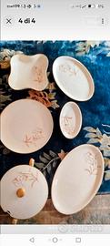 Set Zuppiera e Vassoi in ceramica 6 pezzii